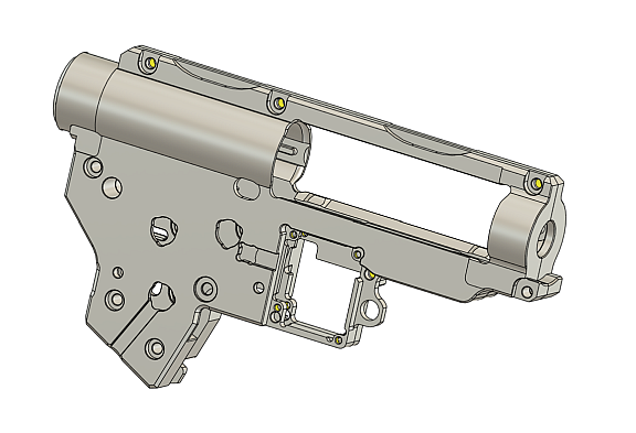 CNC gearbox Amoeba (8mm)