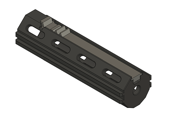 CNC piston for TSG 5T made of Nylon GF30%