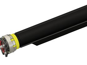 CNC Buffer Tube with bayonet mount and 8 positions for buttstock