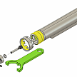 CNC Buffer Tube with bayonet mount and 8 positions for buttstock